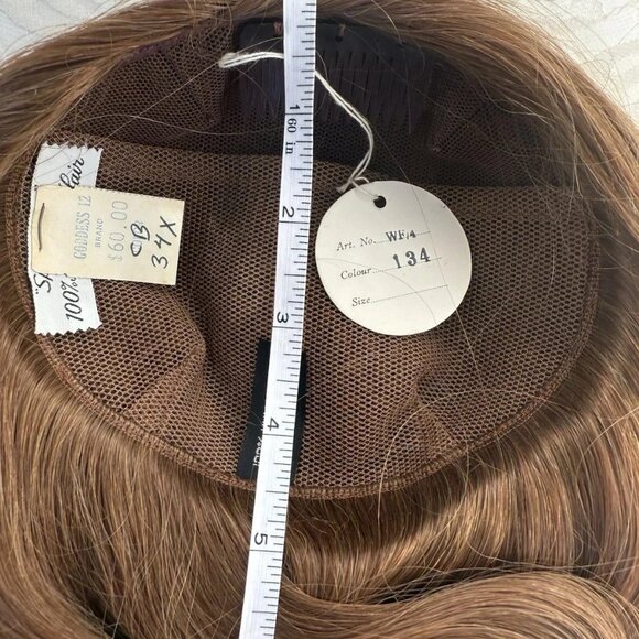 Vintage 100% Human Hair Fall from the 1970's -#35 Lght Brown  NEW with tags - Picture 10 of 12